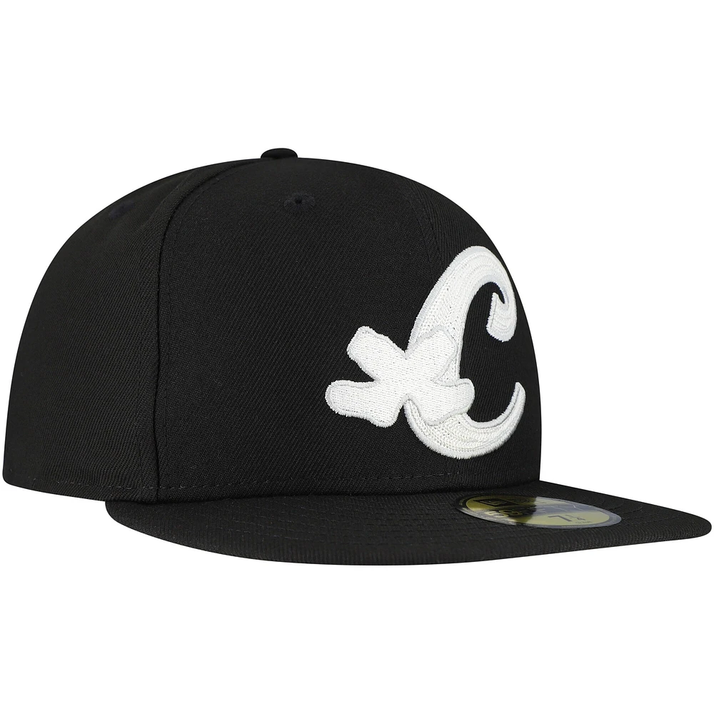Men's New Era Black Chicago White Sox  Duo Logo 2.0 59FIFTY Fitted Hat