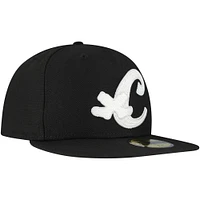 Men's New Era Black Chicago White Sox  Duo Logo 2.0 59FIFTY Fitted Hat