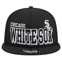 Men's New Era Black Chicago White Sox Game Day Bold 9FIFTY Snapback Hat