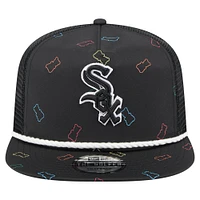 Men's New Era  Black Chicago White Sox Gummy Golfer Trucker Snapback Hat