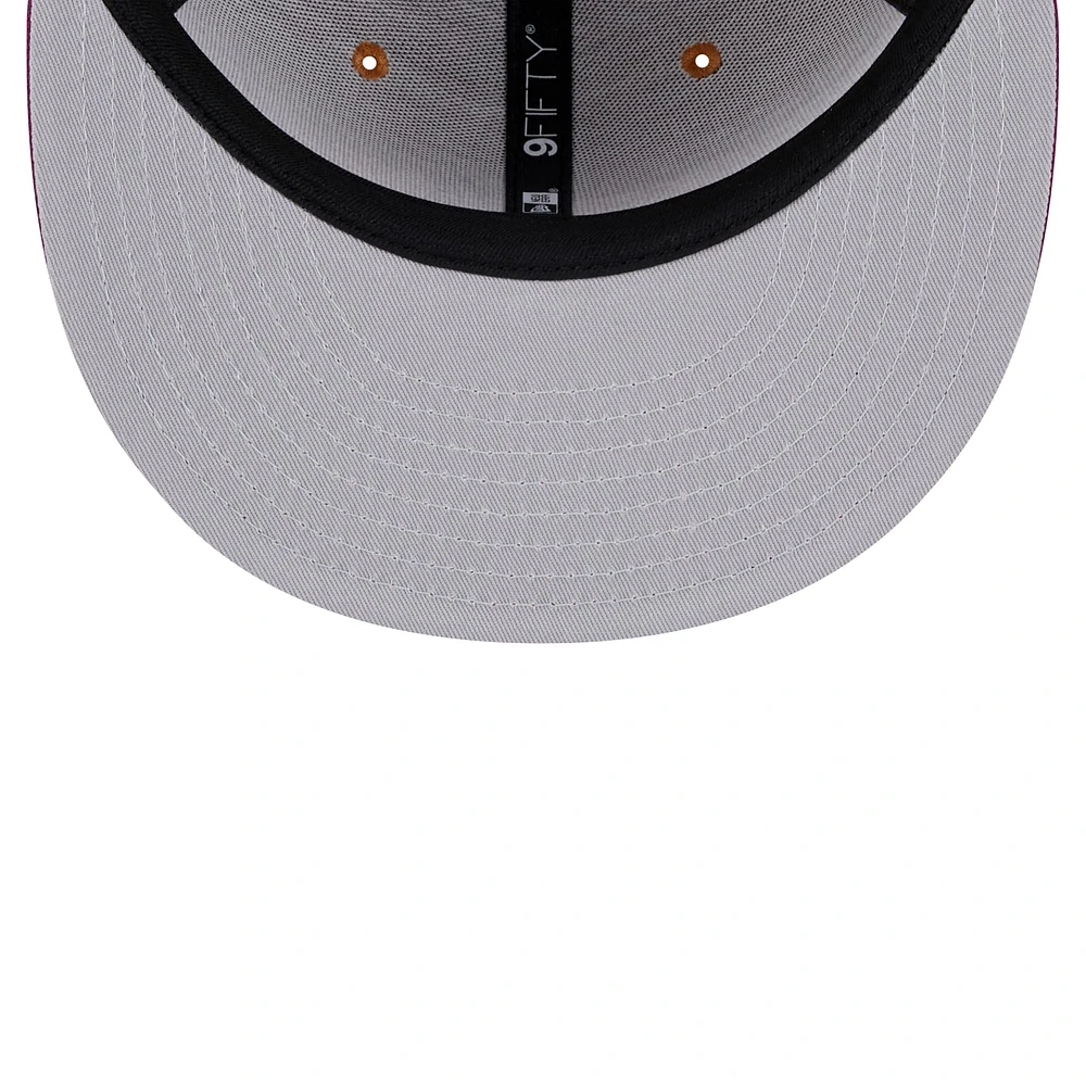 Men's New Era Brown/Purple Chicago White Sox Color Pack Two-Tone 9FIFTY Snapback Hat