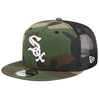 Men's New Era Camo Chicago White Sox Woodland Camo Trucker 9FIFTY Snapback Hat