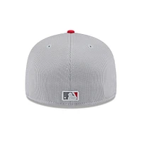 Men's New Era  Gray/Red Chicago White Sox 2025 Batting Practice 59FIFTY Fitted Hat