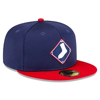 Men's New Era  Navy Chicago White Sox 2025 Batting Practice 59FIFTY Fitted Hat