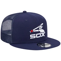 Men's New Era Navy Chicago White Sox Cooperstown Collection Team Color Trucker 9FIFTY Snapback Hat