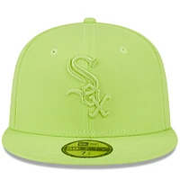 Men's New Era Neon Green Chicago White Sox 2023 Spring Color Basic 59FIFTY Fitted Hat