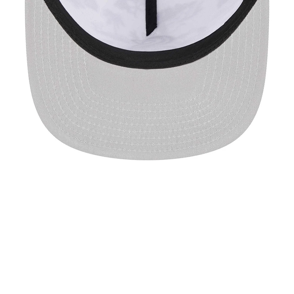 Men's New Era White/Black Chicago White Sox Vacay 2.0 A-Frame Trucker 9FIFTY Snapback Hat