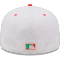 Men's New Era White/Green Chicago White Sox Inaugural Season at Comiskey Park Watermelon Lolli 59FIFTY Fitted Hat