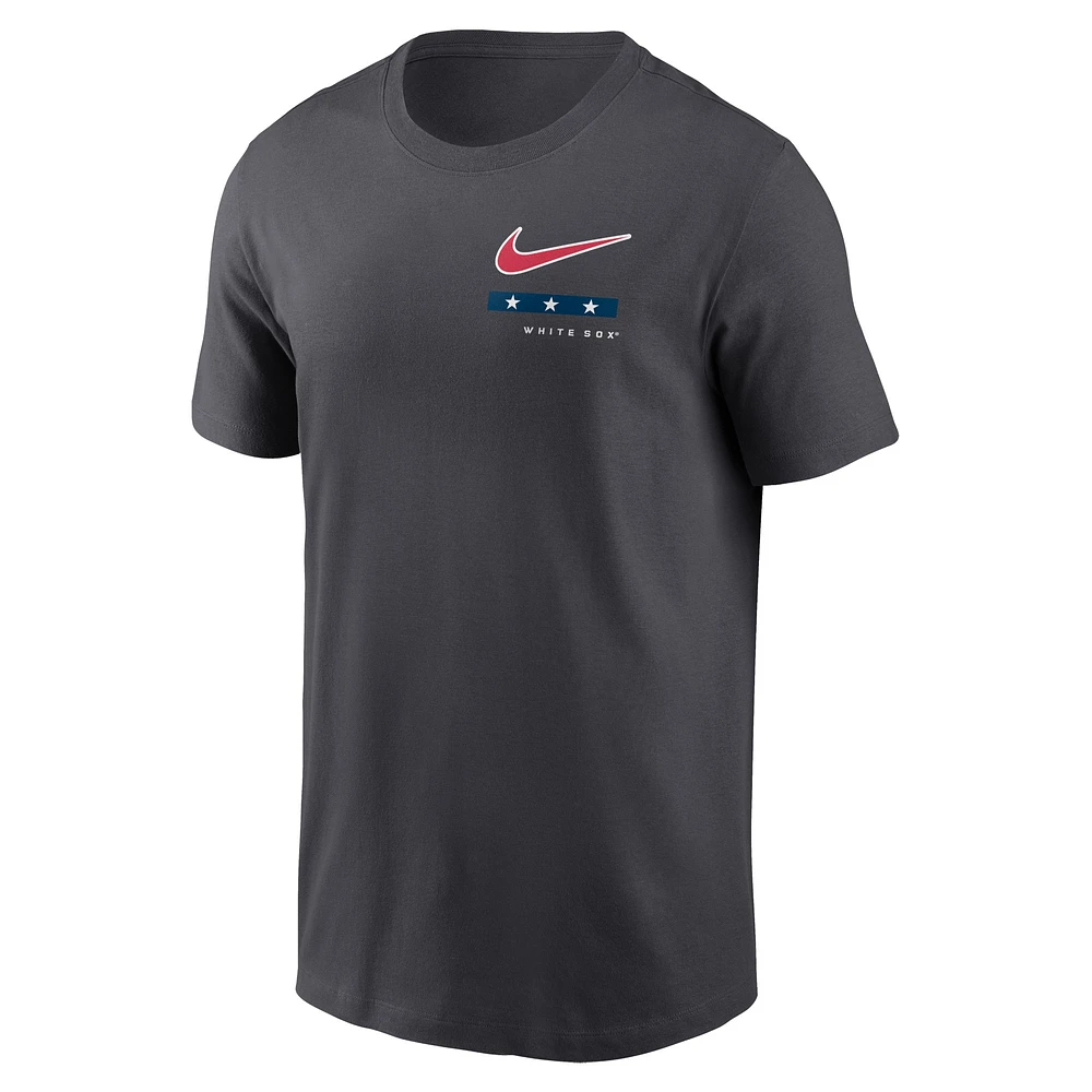 T-shirt Chicago White Sox Americana Nike anthracite pour homme
