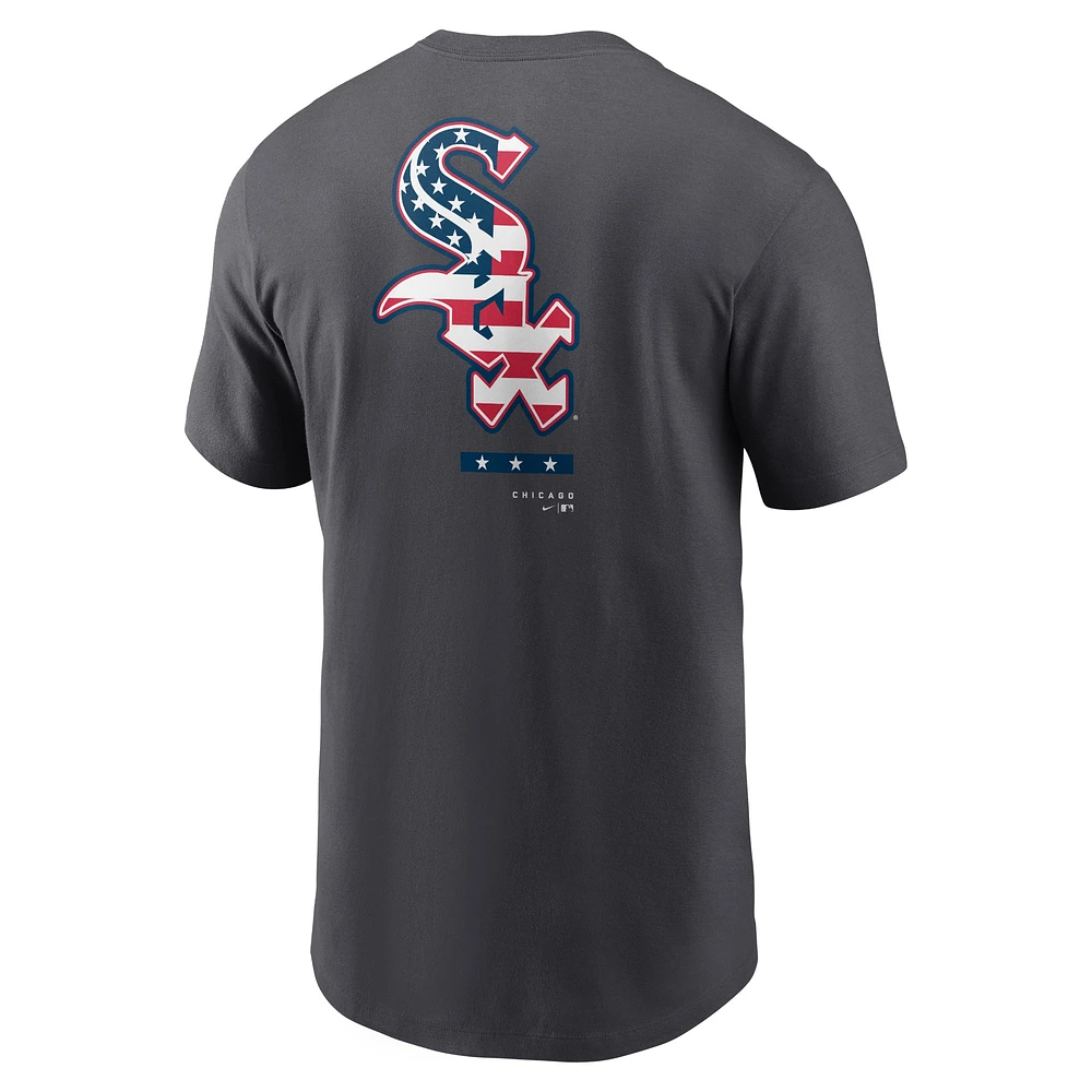 T-shirt Chicago White Sox Americana Nike anthracite pour homme