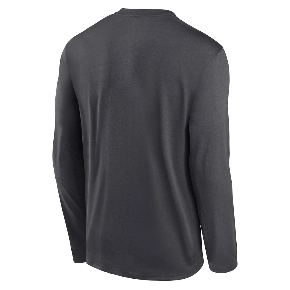 Men's Nike Anthracite Chicago White Sox Icon Legend Performance Long Sleeve T-Shirt