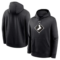 Men's Nike Black Chicago White Sox Alternate Logo Club Pullover Hoodie
