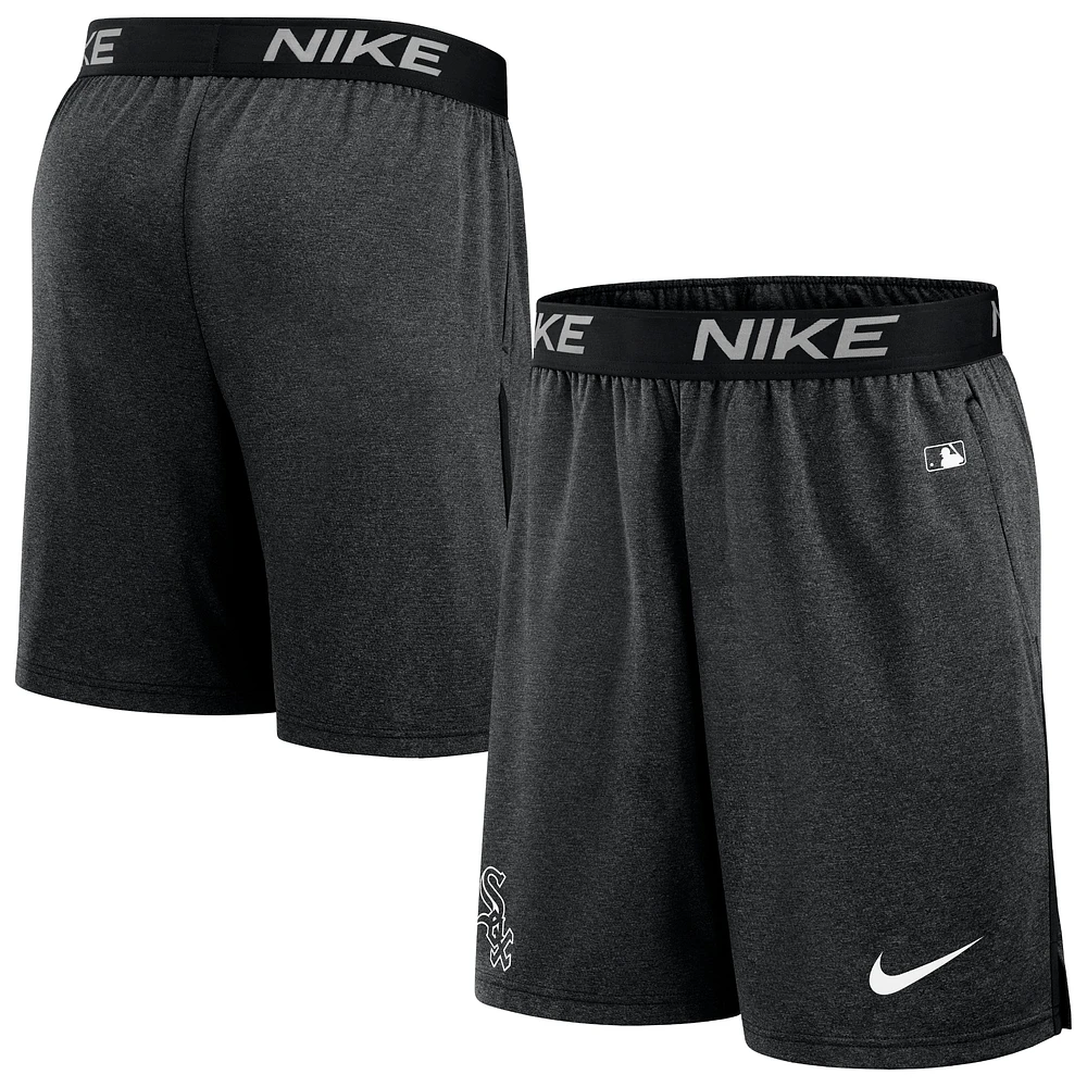Men's Nike Black Chicago White Sox Authentic Collection Performance Knit Shorts