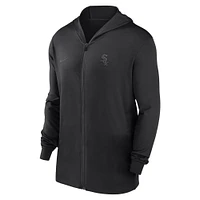 Men's Nike Black Chicago White Sox Authentic Collection Travel Performance Lightweight Full-Zip Hoodie