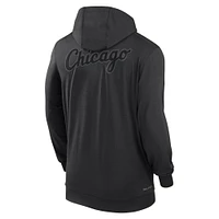 Men's Nike Black Chicago White Sox Authentic Collection Travel Performance Lightweight Full-Zip Hoodie