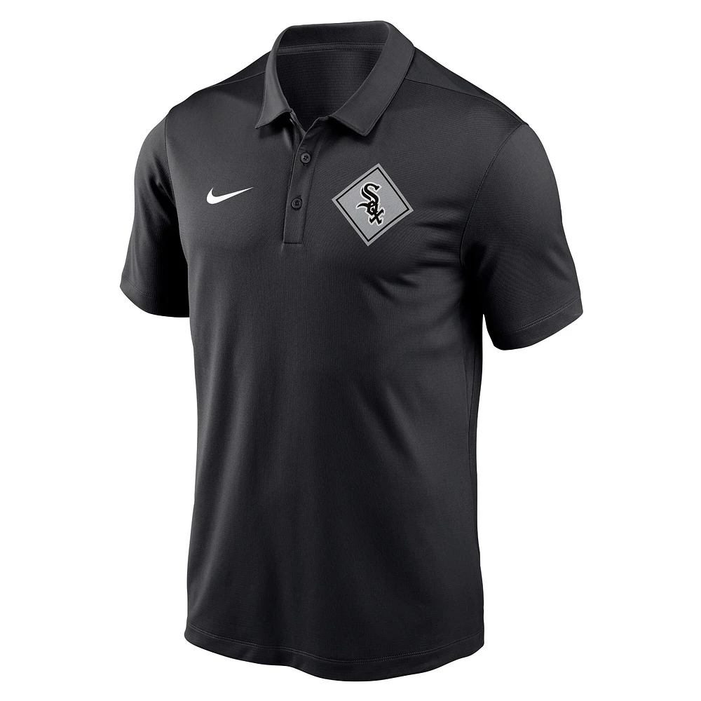 Men's Nike Black Chicago White Sox Diamond Icon Franchise Performance Polo