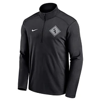 Men's Nike Black Chicago White Sox Diamond Icon Pacer Performance Quarter-Zip Windbreaker Top