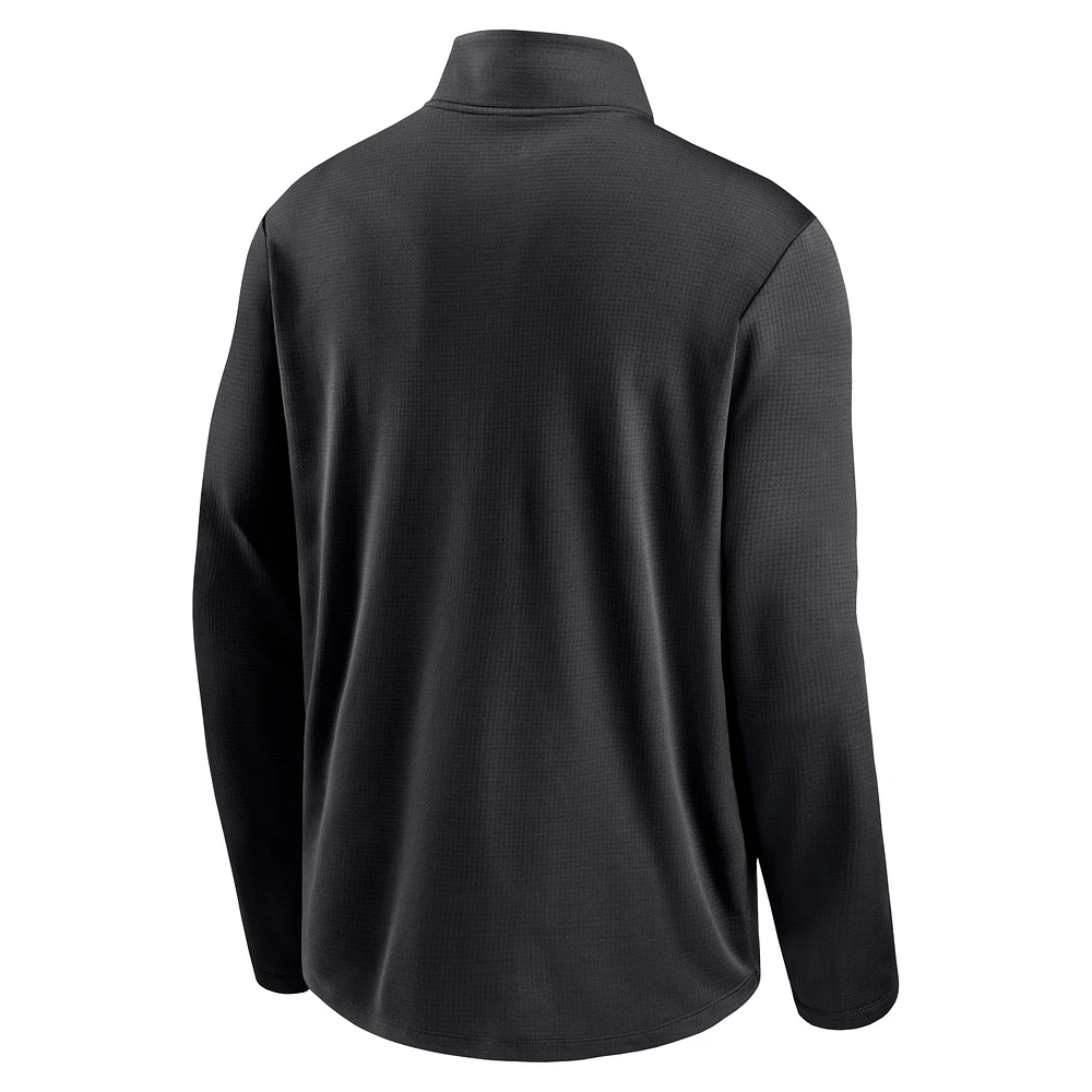 Men's Nike Black Chicago White Sox Diamond Icon Pacer Performance Quarter-Zip Windbreaker Top