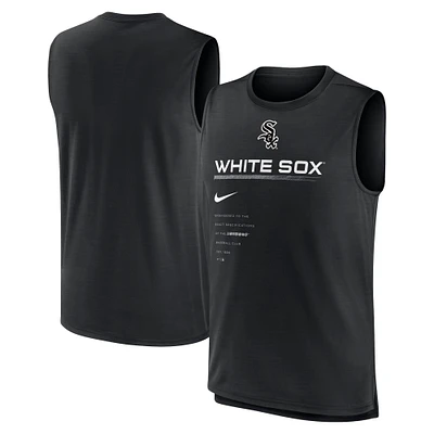 Débardeur Performance Nike Chicago White Sox Exceed pour Homme Noir