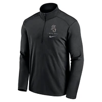 Men's Nike Black Chicago White Sox Franchise Logo Pacer Performance Half-Zip Top