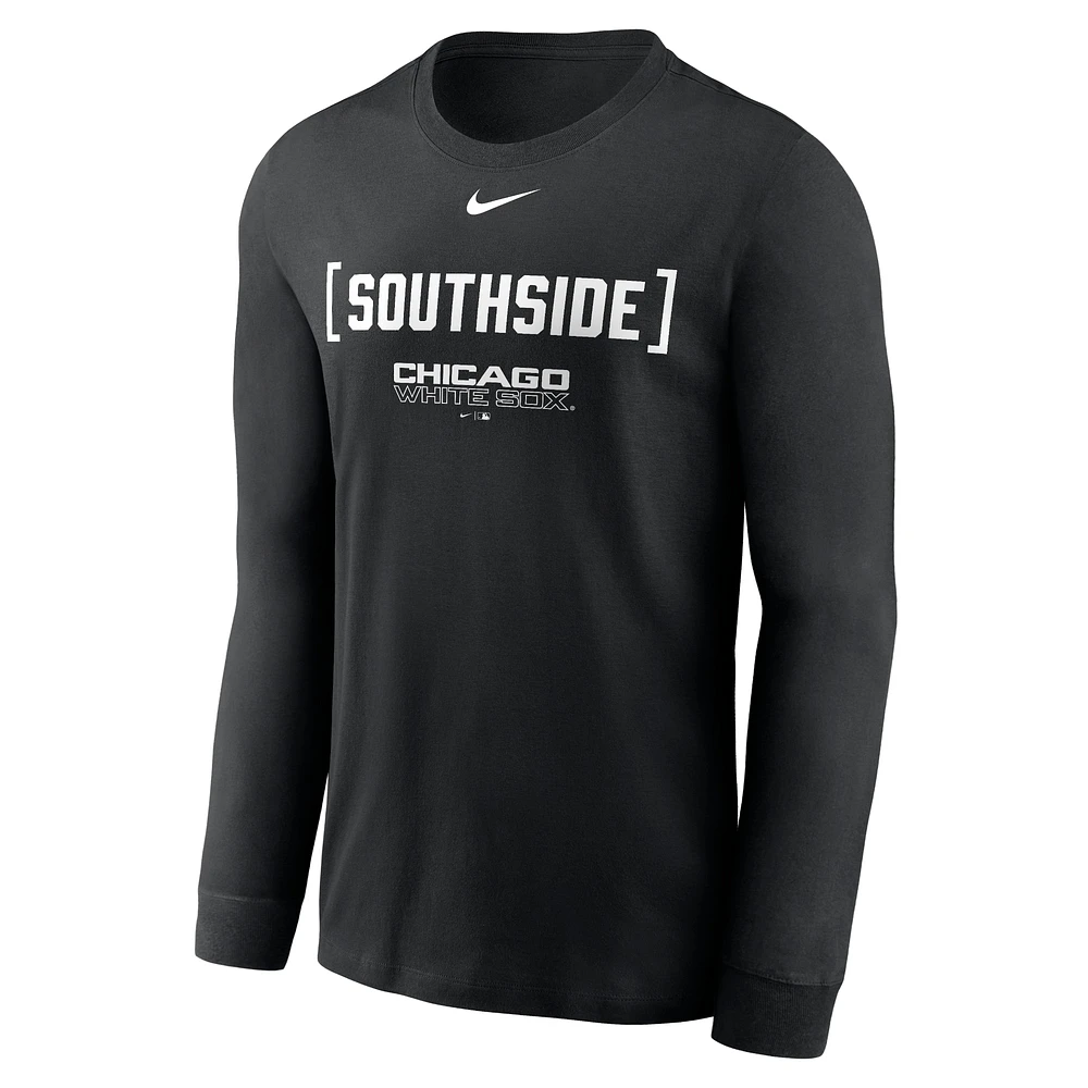 Men's Nike Black Chicago White Sox Local Nickname Long Sleeve T-Shirt