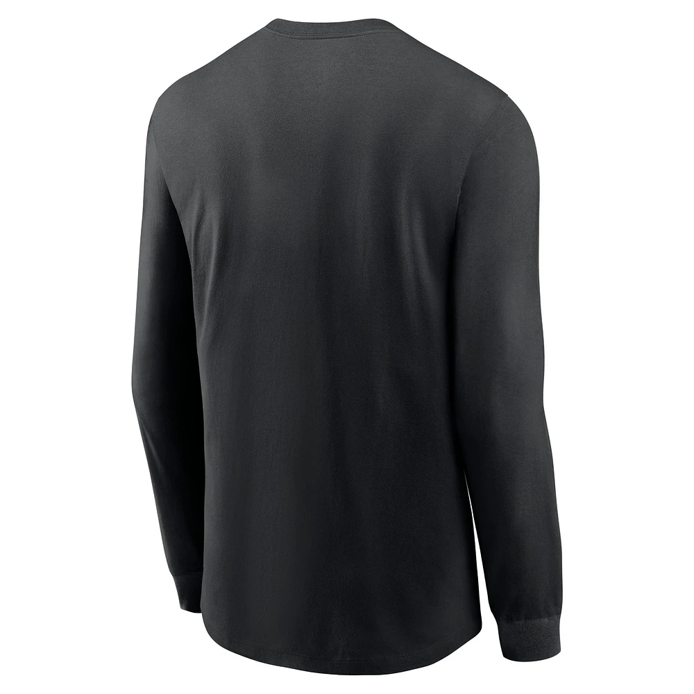 T-shirt à manches longues Nike Chicago White Sox Repeater pour homme
