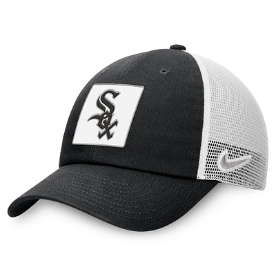 Casquette de camionneur ajustable Nike noire Chicago White Sox pour homme