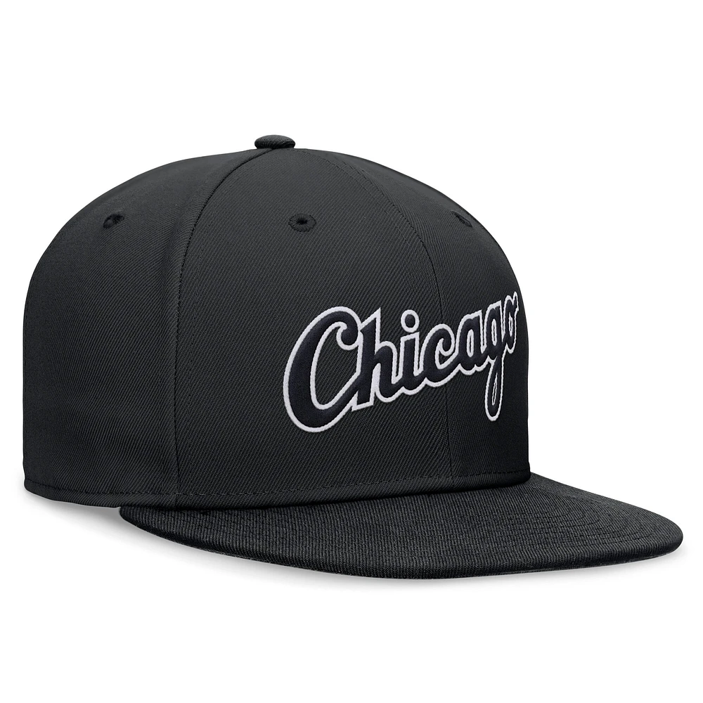 Men's Nike Black Chicago White Sox True Performance Fitted Hat