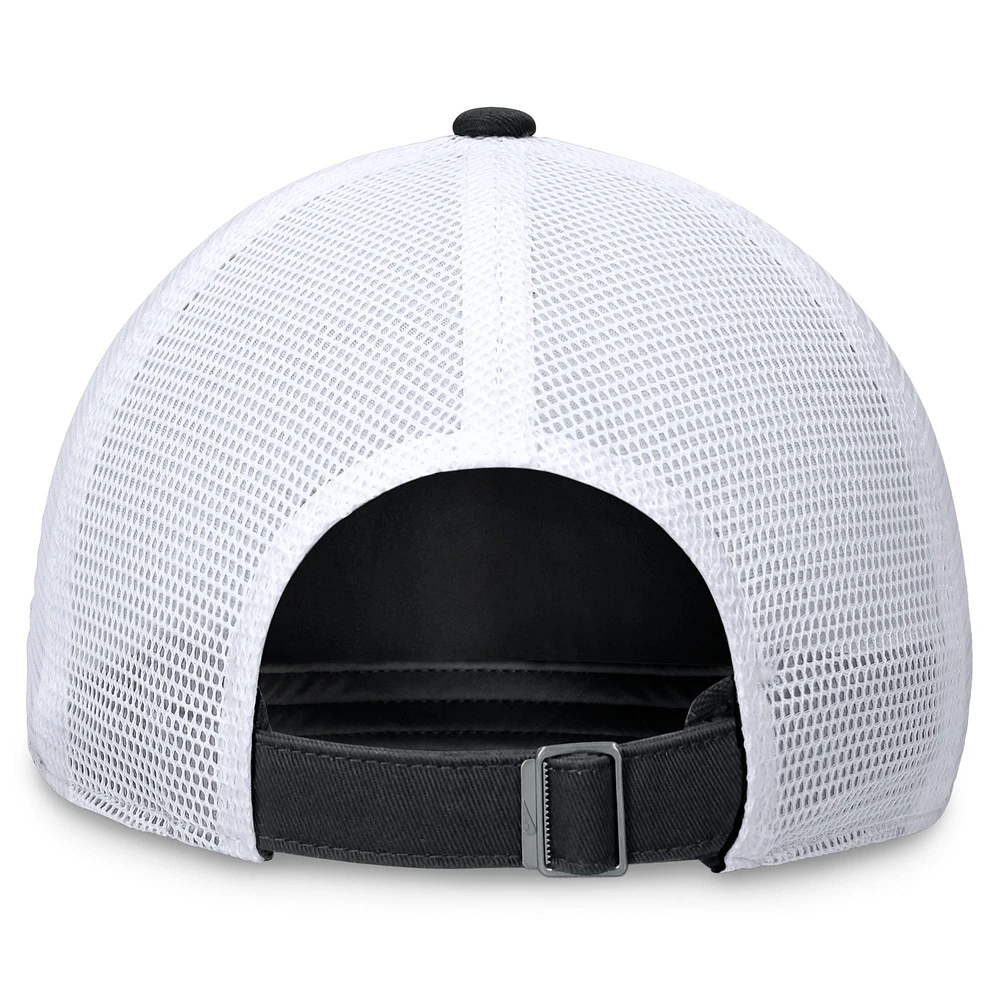 Casquette de camionneur ajustable Nike noire avec logo Chicago White Sox pour homme