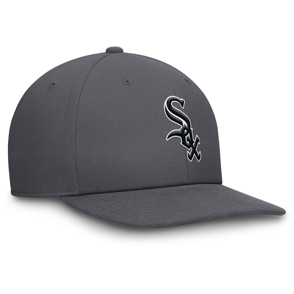 Casquette Snapback Nike Pro Performance Chicago White Sox grise pour homme