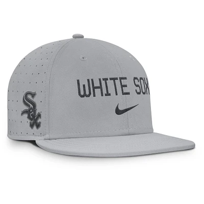 Casquette ajustée Nike True Performance grise des Chicago White Sox pour homme