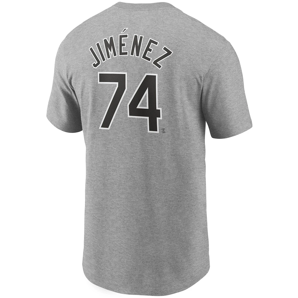 Men's Nike  Heather Gray Chicago White Sox Name & Number T-Shirt