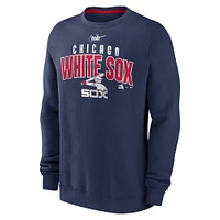 Men's Nike  Navy Chicago White Sox Cooperstown Collection Team Shout Out Pullover Sweatshirt