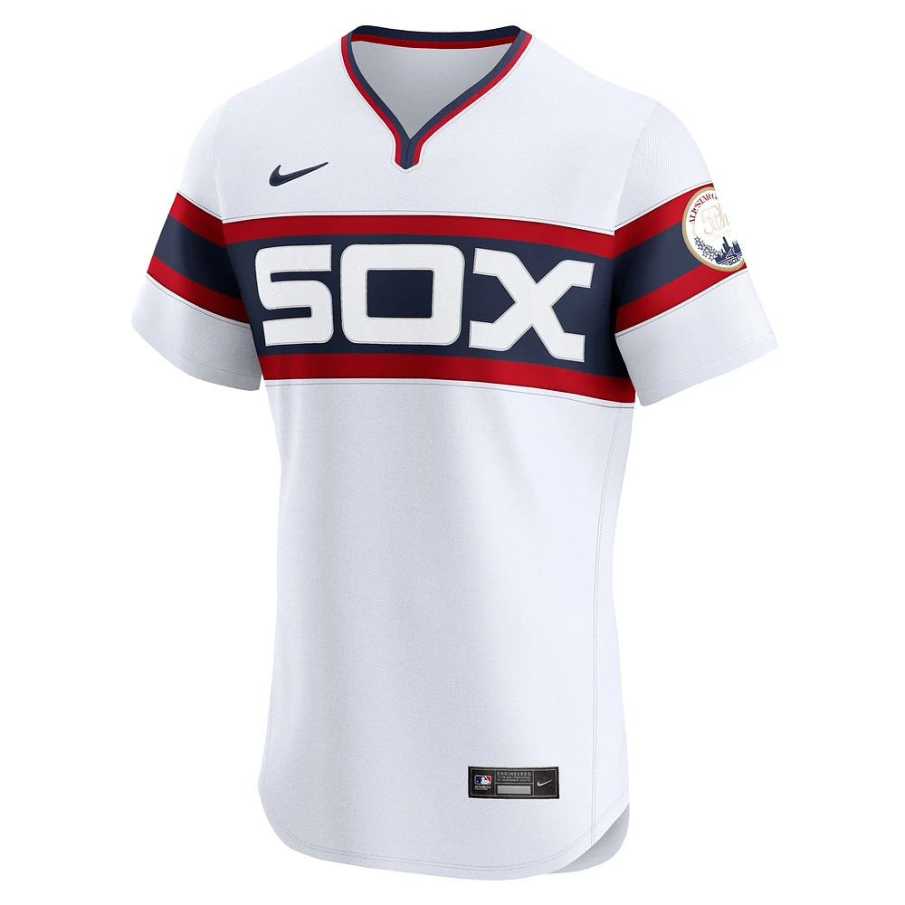 Men's Nike White Chicago Sox Alternate Vapor Premier Elite Patch Jersey