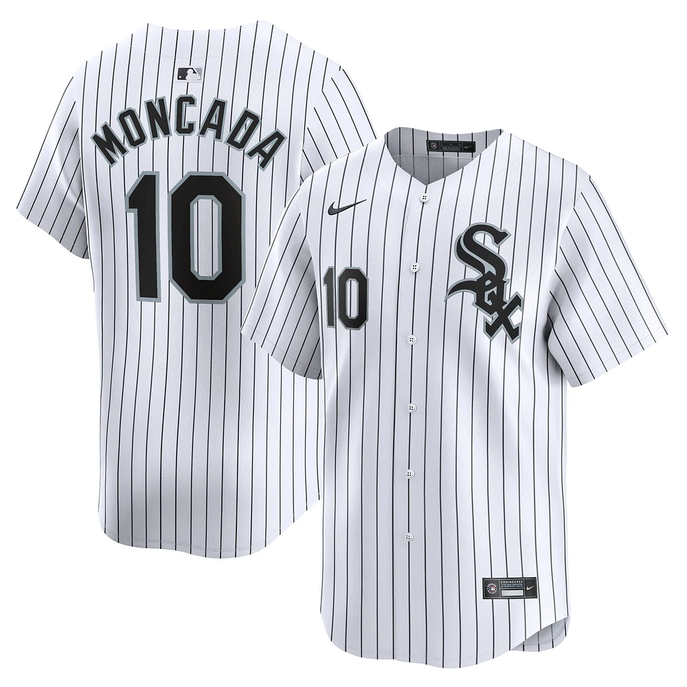 Men's Nike Yoan Moncada White Chicago Sox Home Limited Player Jersey