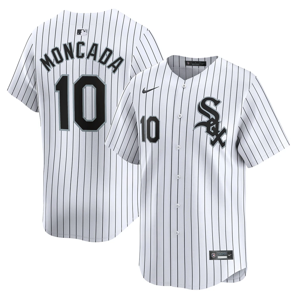 Men's Nike Yoan Moncada White Chicago Sox Home Limited Player Jersey