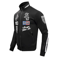 Men's Pro Standard Black Chicago White Sox Fast Lane Full-Zip Track Jacket