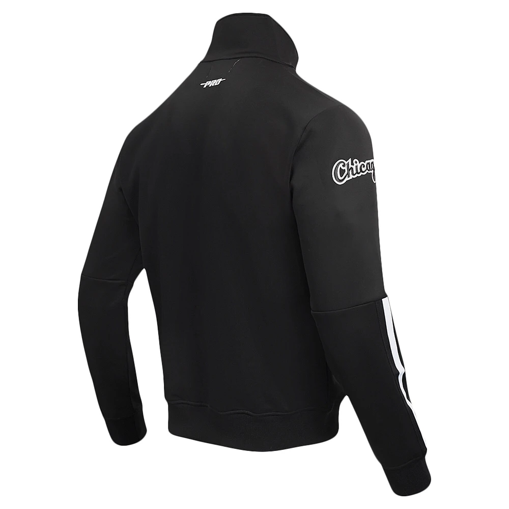 Men's Pro Standard Black Chicago White Sox Fast Lane Full-Zip Track Jacket