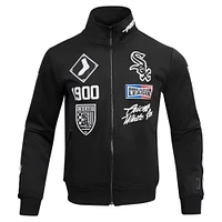 Men's Pro Standard Black Chicago White Sox Fast Lane Full-Zip Track Jacket
