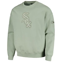Men's Pro Standard Green Chicago White Sox Neutral Drop Shoulder Pullover Sweatshirt