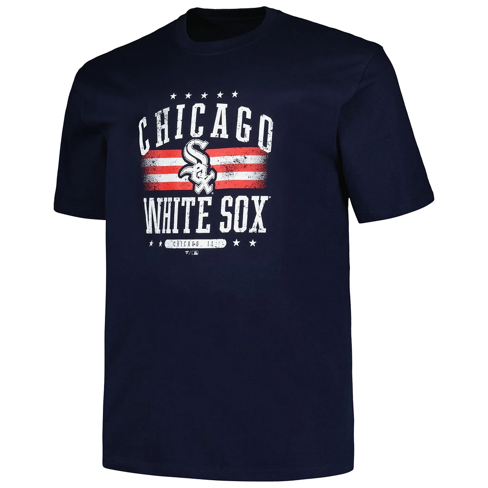 Men's Profile  Navy Chicago White Sox Big & Tall Americana T-Shirt