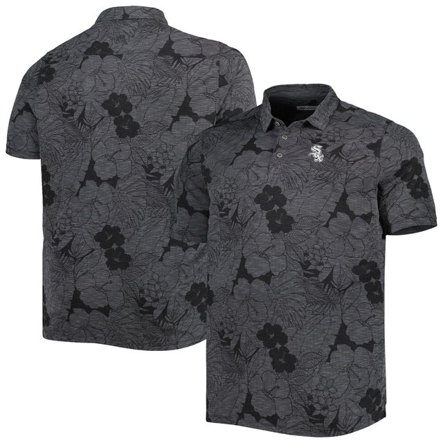 Tommy Bahama Black Chicago White Sox Big & Tall Miramar Blooms Polo pour homme