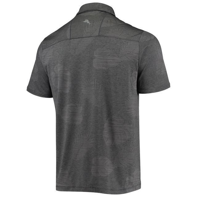 Polo pour homme Tommy Bahama Charcoal Chicago White Sox Palm Coast Delray Fond IslandZone Allover