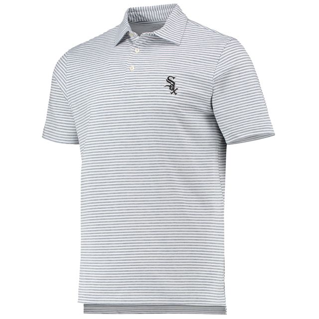 Polo pour homme Vineyard Vines gris Chicago White Sox Heathered Winstead Sankaty