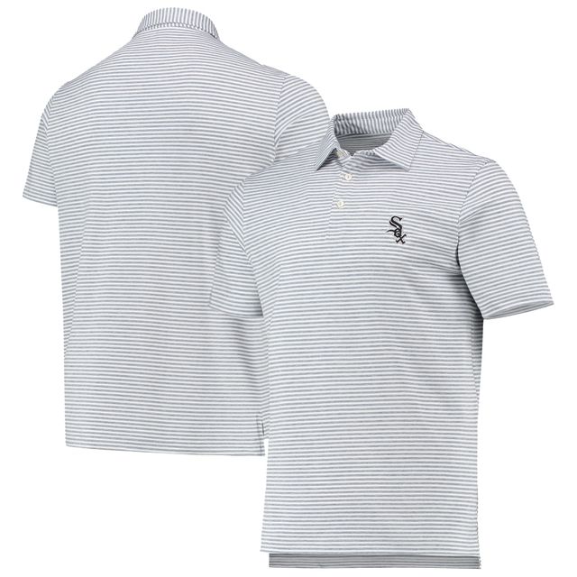 Polo pour homme Vineyard Vines gris Chicago White Sox Heathered Winstead Sankaty