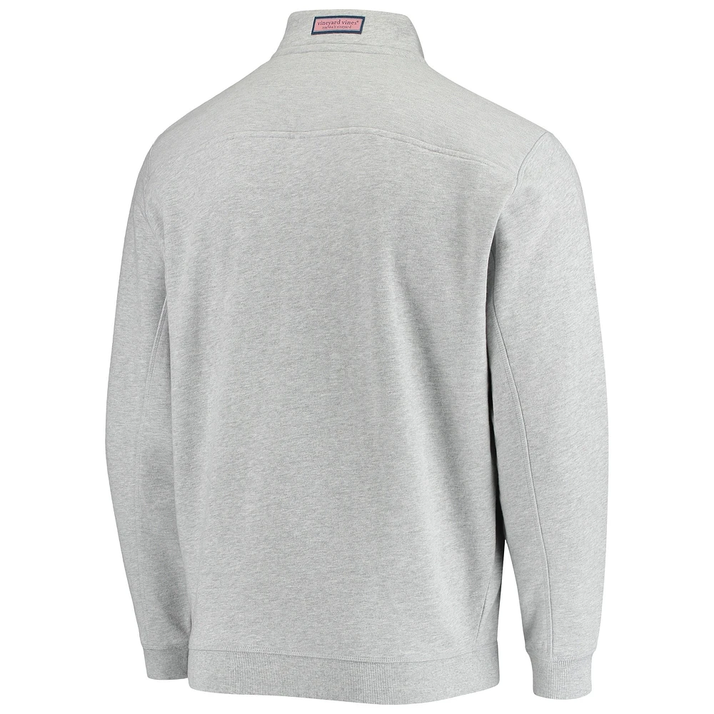Men's Vineyard Vines Heather Gray Chicago White Sox Shep Shirt Quarter-Zip Sweatshirt