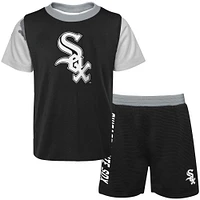 Newborn & Infant Black Chicago White Sox Pinch Hitter T-Shirt Shorts Set