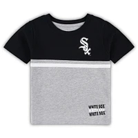 Toddler Black/White Chicago White Sox Batters Box T-Shirt & Pants Set