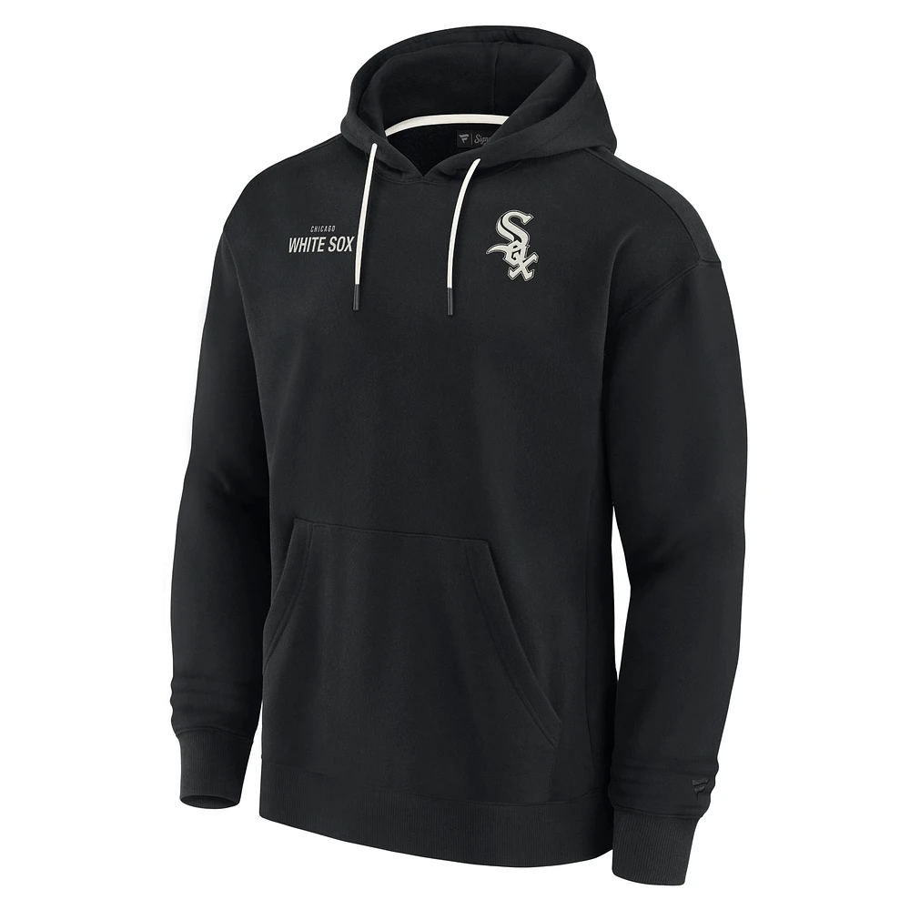 Unisex Fanatics Black Chicago White Sox Elements Super Soft Fleece Pullover Hoodie