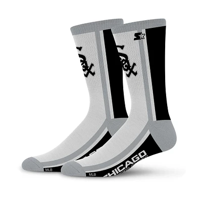 Chaussettes unisexes Starter White Chicago White Sox Shout Crew
